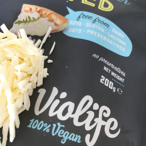 anmeldelse af violife vegansk revet ost med mozzarelleasmag