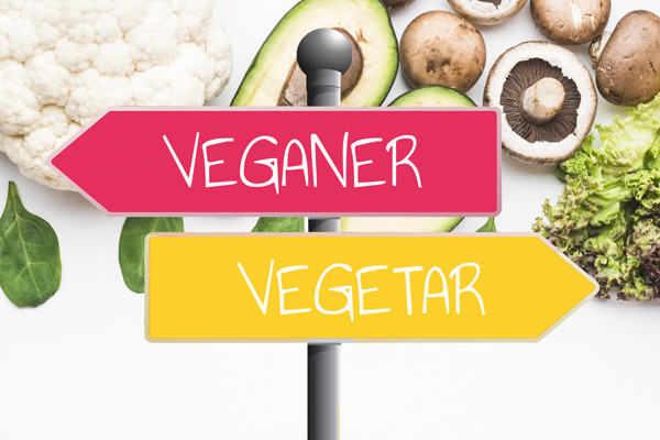 Forskel på vegetar og vegansk