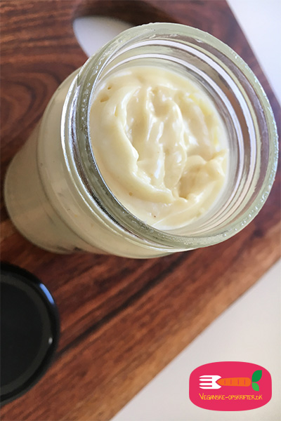 vegansk mayonnaise opskrift med kikærtevand - aquafaba