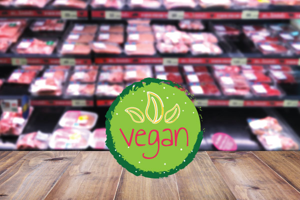 vegansk kød i dagligvarebutikker