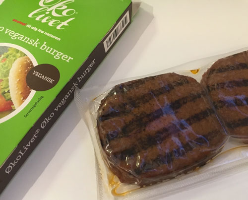 smagstest økolivet vegansk burger fra Aldi