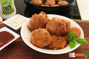 veganske nuggets opskrift med hvedegluten seitan nuggets